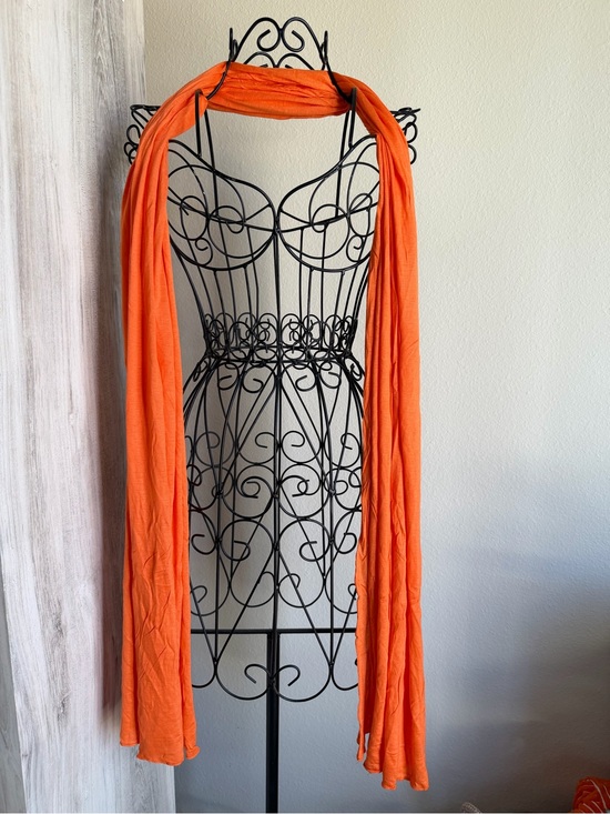 Accessories - Bright Orange Lightweight Scarf / Wrap